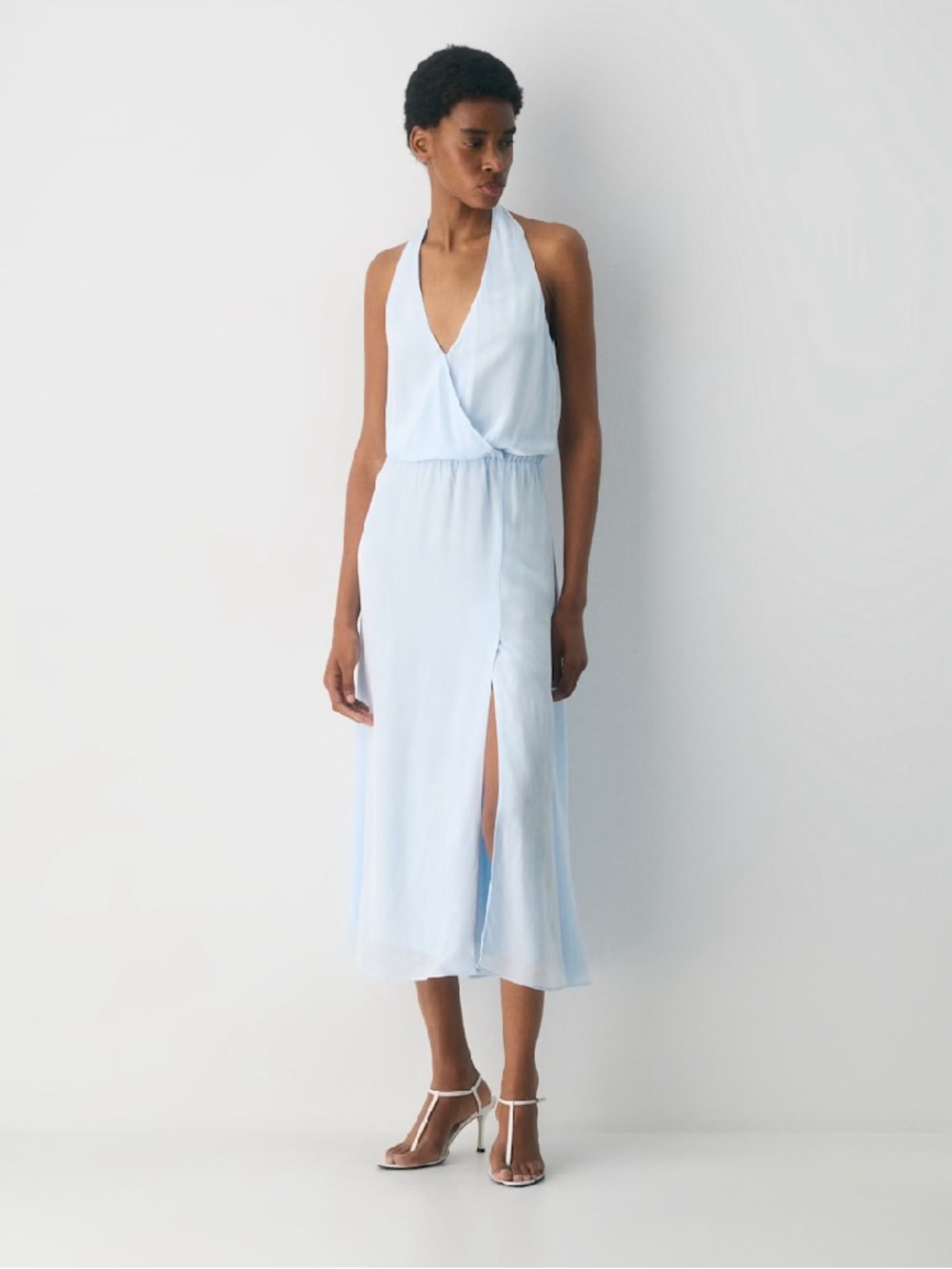 Aritzia Babaton Skyward Halter Dress